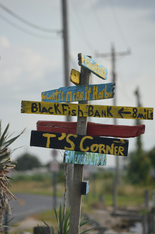 Signs on a post